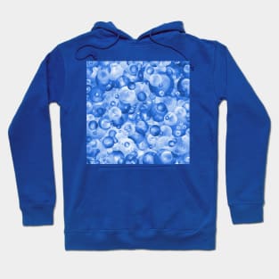 Bubbly Blue Bubble Pattern Hoodie